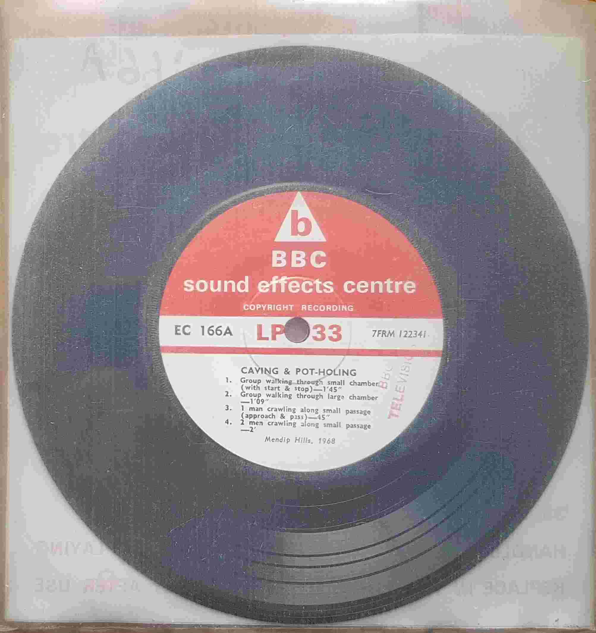 Picture of EC 166A Caving & pot-holing by artist Not registered from the BBC records and Tapes library